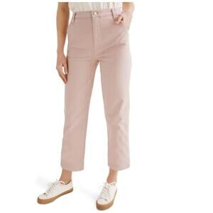 Madewell NWT Womens 28 Classic Straight Leg Pant Dove Pink Coastal Spring Summer
